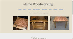 Desktop Screenshot of alamowoodworking.com