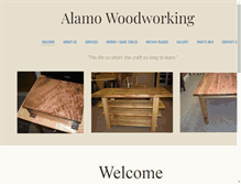 Tablet Screenshot of alamowoodworking.com